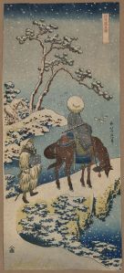 katsushika hokusai (horseman in the snow)